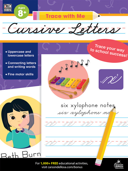 Cover image for Trace with Me Cursive Letters